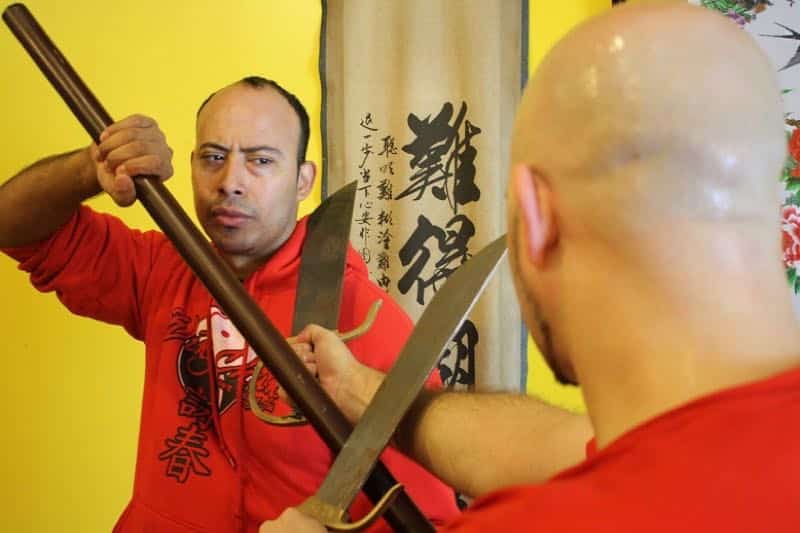 Long Pole Weapon Fighting or Dragon Pole