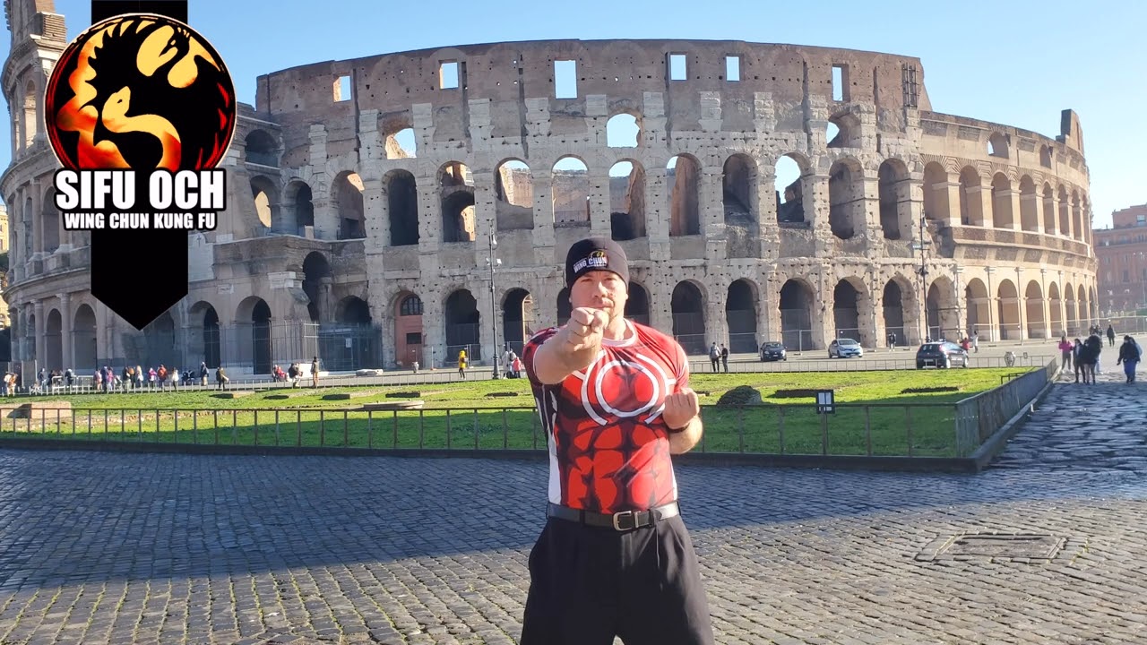 Rome 1st Form at Colosseum Sifu Och Wing Chun