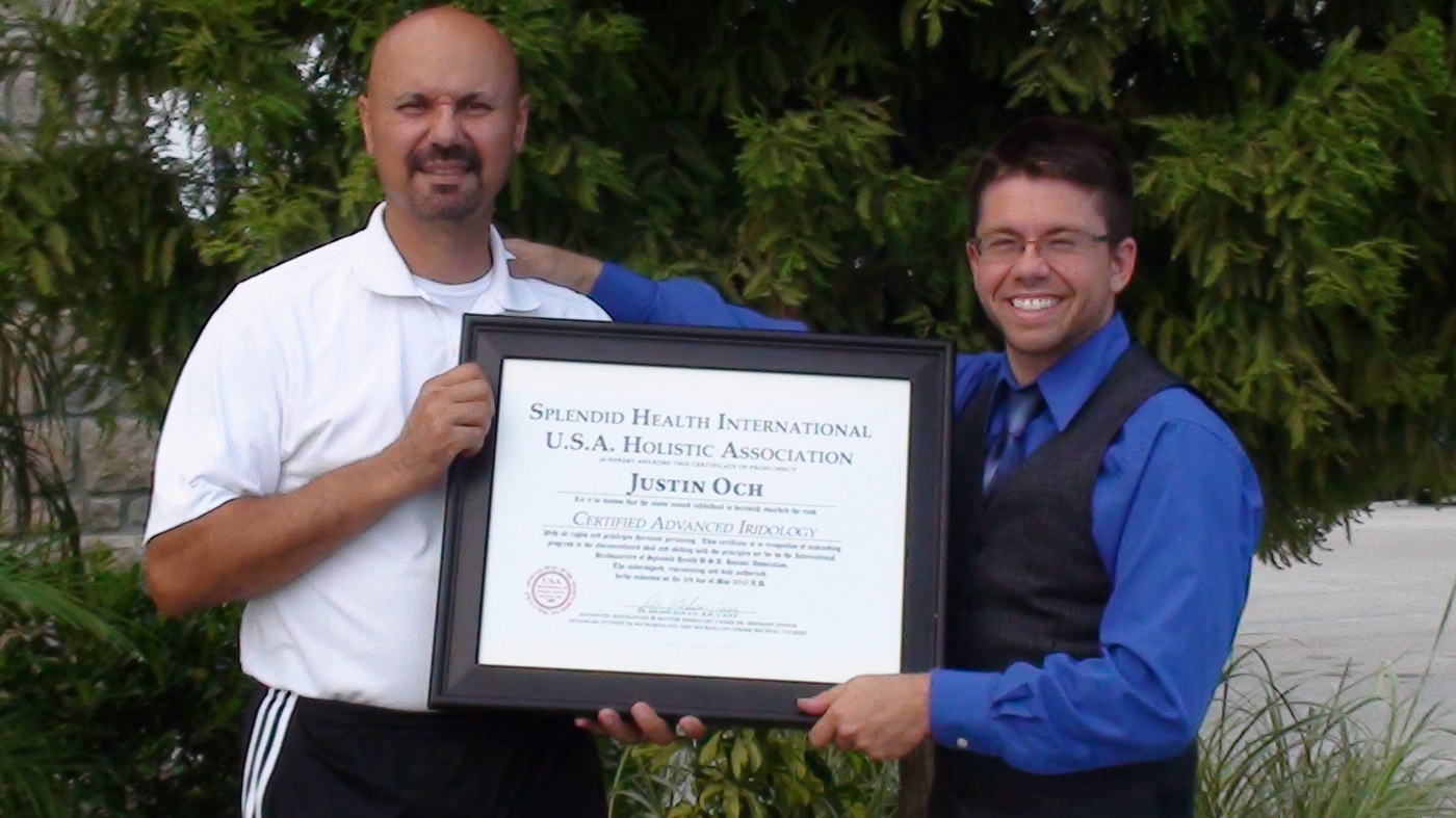 Master Nelson Rios, Dr Nelson Rios, Sifu Nelson Rios, Sifu Rios, Herbology, Iridology, Certificate