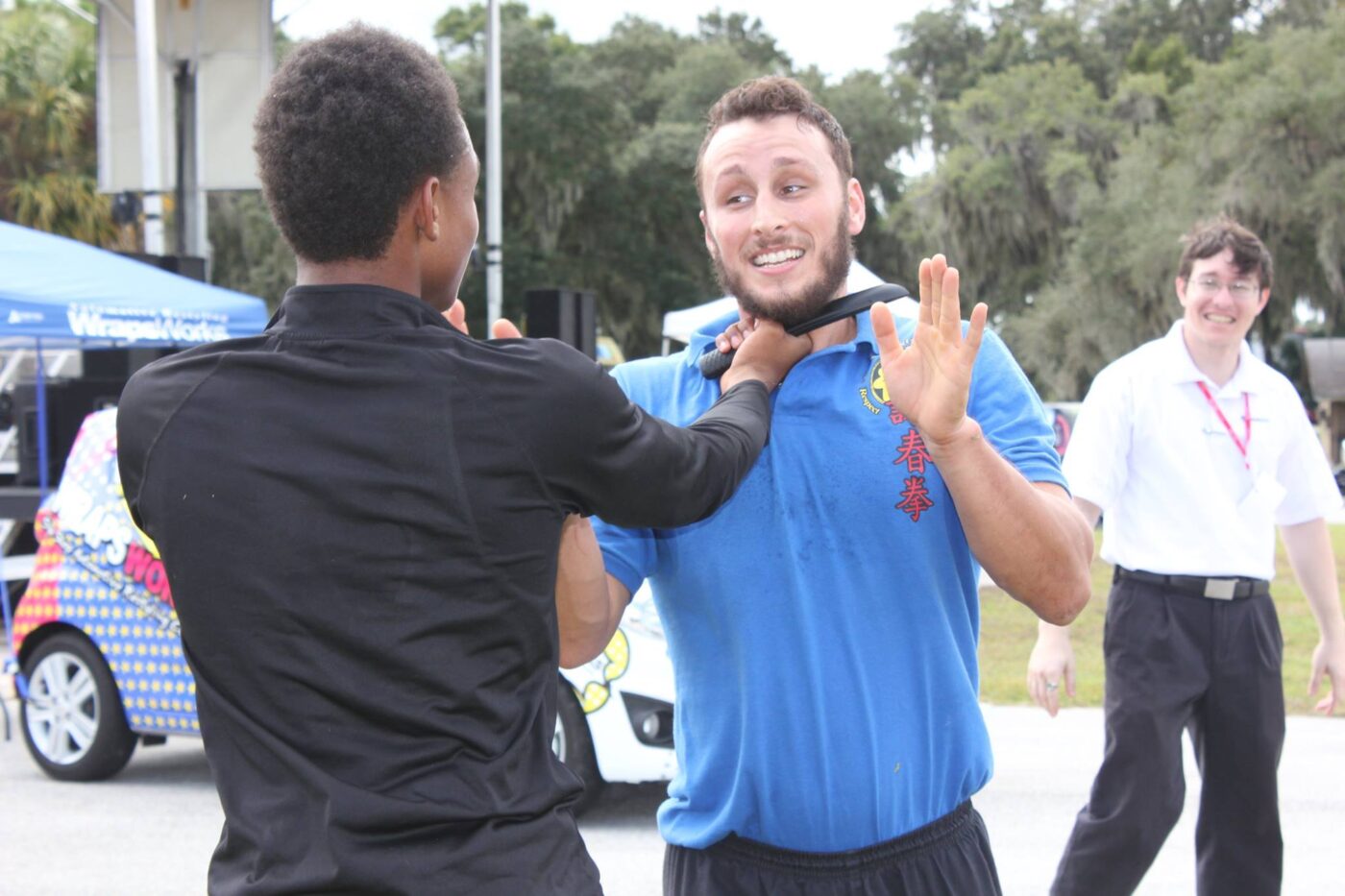 self defense classes demonstration in downtown lakeland