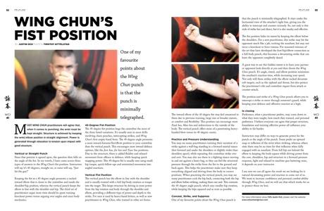 Wing Chun Illustrated, Wing Chun Fist, Wing Chun Fist position, fist position, wing chun, kung fu, wing chun magazine, international magazine, wing chun article, wing chun power, one inch punch, 1 inch punch, bruce lee punch